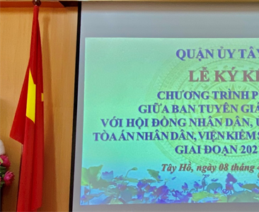 Lễ ký Quy chế phối hợp giữa Ban Tuyên giáo, HĐND, UBND với Tòa án nhân dân,...